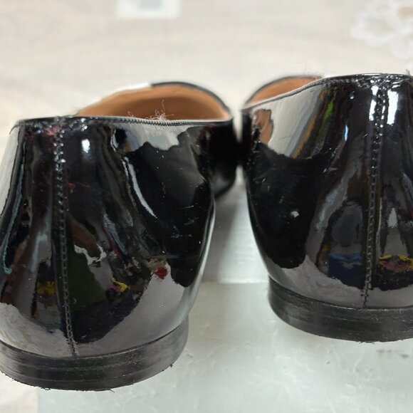Stuart Weitzman-Women-PW32176-Black/White Patent leather Shoes.Sz-6M.Spain.Used. - Picture 4 of 11